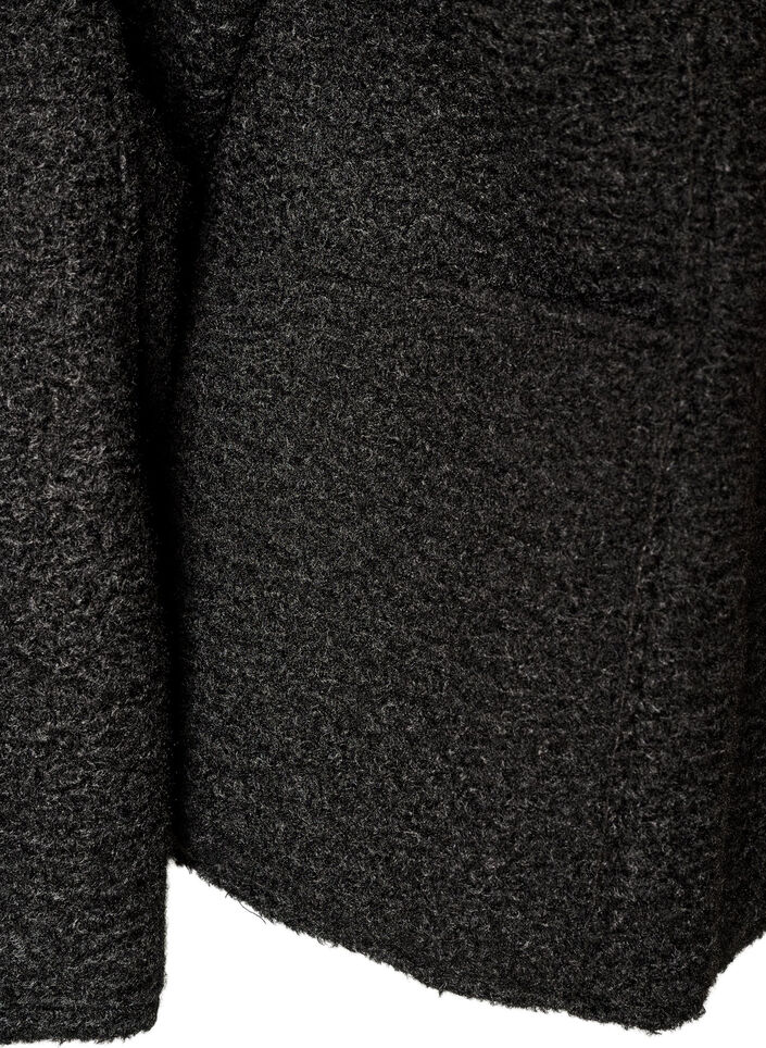 L&oslash;s cardigan med lommer, Sort, Packshot image number 3