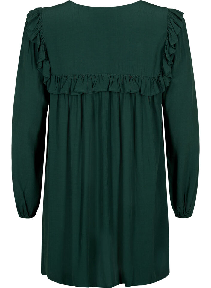 Viskose tunika med flæser , Scarab, Packshot image number 1