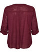 Skjortebluse i bomuld med v-udsk&aelig;ring, R&oslash;d, Packshot image number 1