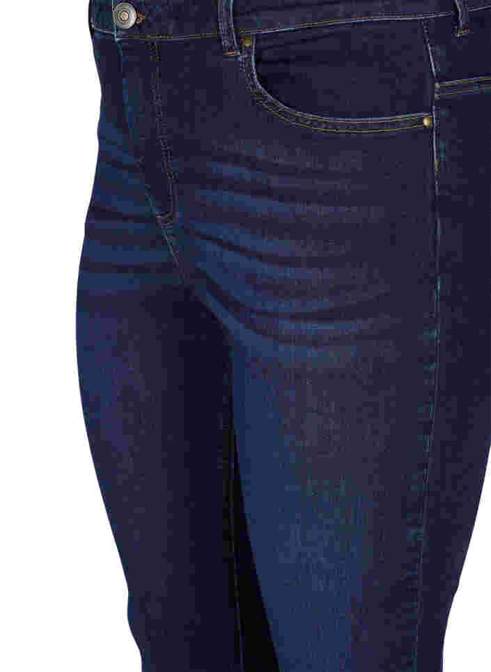 Ellen bootcut jeans med høj talje, Dark blue, Packshot image number 2