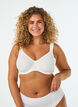 Komfort bh med blondelag og formst&oslash;bte sk&aring;le, Hvid, Model image number 0