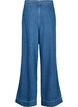 Denim jeans med brede ben og striber, Bl&aring;, Packshot image number 1