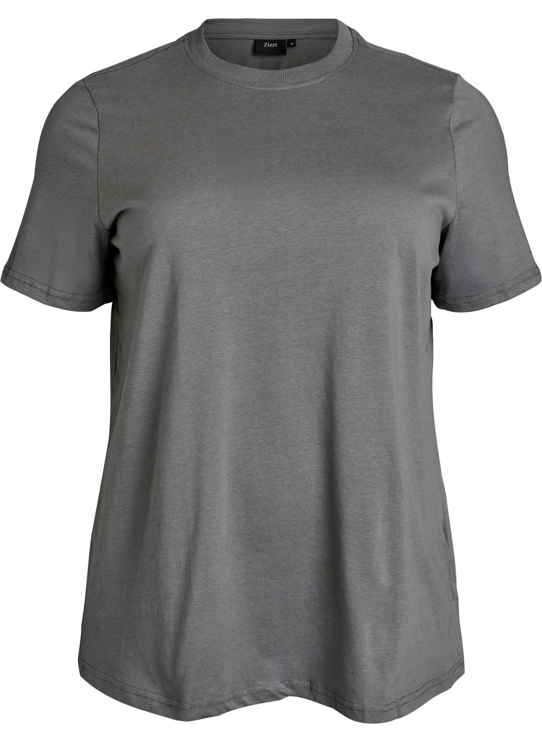 Basis T-Shirt I Bomuld Med Rund Hals