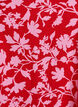 Kort a-shape kjole med blomsterprint, R&oslash;d, Packshot image number 2