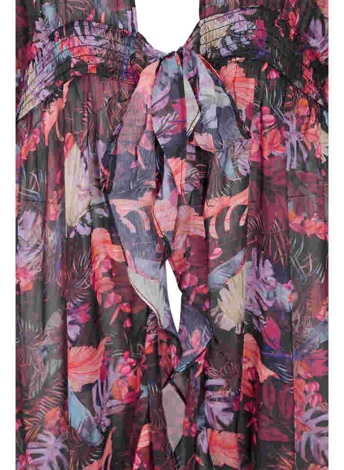 Strand kimono med print, Leaf AOP, Packshot image number 2