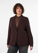 Klassisk blazer med enkel knaplukning, Brun, Model image number 0