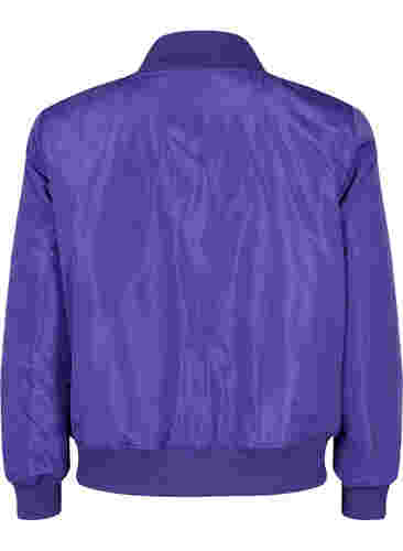Bomberjakke med lynlås, Purple Opulence, Packshot image number 1
