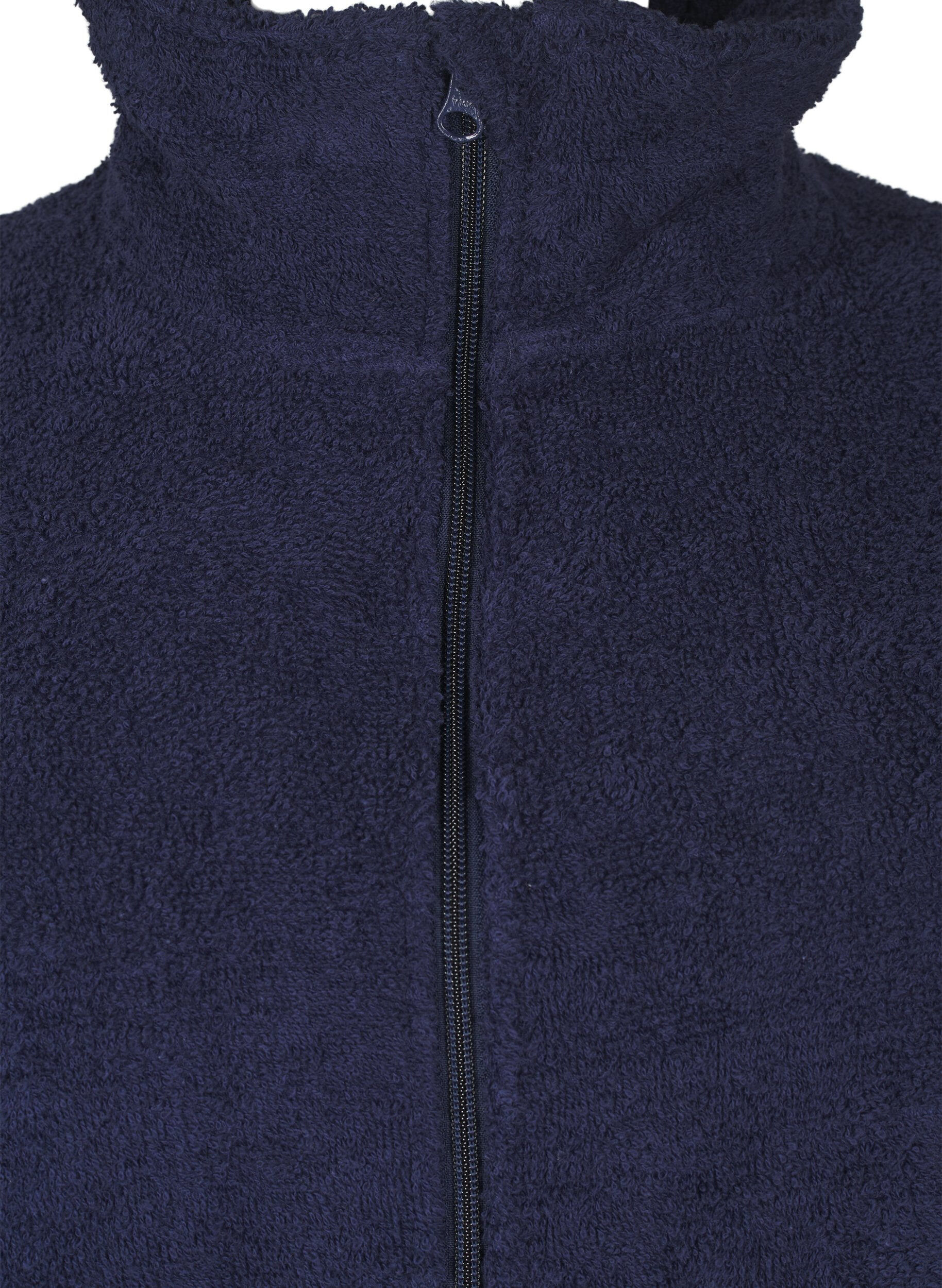 Zizzi Frott&eacute; badek&aring;be med lynl&aring;s, Navy Blazer, Packshot image number 2