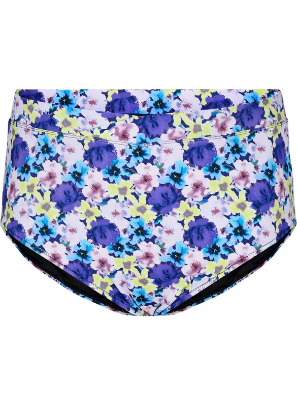 Blomsteret Bikini Trusse Med HøJ Talje