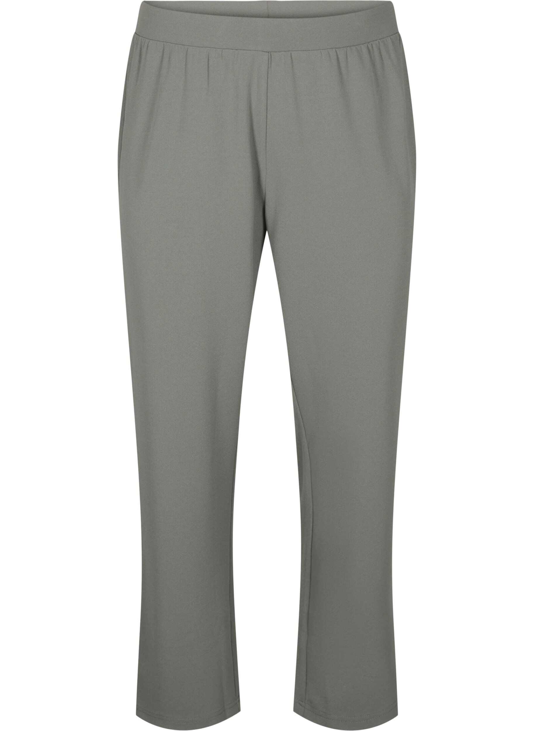ZizziBukser med straight fit, Gr&aring;, Packshot image number 0
