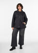 Let vatteret jakke med dekorativ quiltning, Sort, Model image number 1