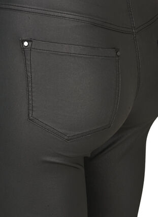 Coatede ekstra slim Sanna jeans, Black, Packshot image number 3