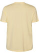 Basis t-shirt i bomuld med rund hals , Gul, Packshot image number 1