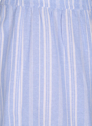 Stribede shorts i hør-viskosemix , Serenity Wh.Stripe, Packshot image number 2