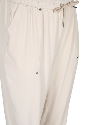 Bukser med lommer og elastikkant , Warm Sand, Packshot image number 2