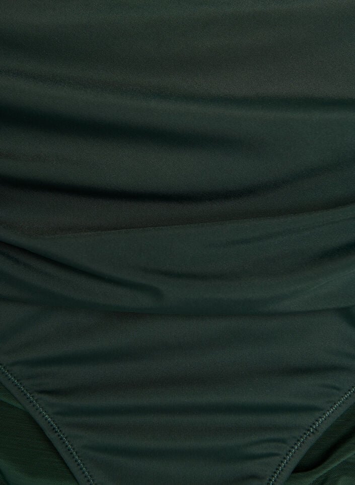 Bikini trusse med draperinger og h&oslash;j talje, Gr&oslash;n, Packshot image number 2