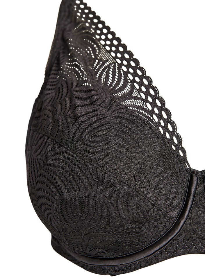 Blonde-bh med vatterede sk&aring;le, Sort, Packshot image number 2