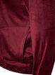 Cardigan i bl&oslash;d velour med lynl&aring;s og h&oslash;j krave, R&oslash;d, Packshot image number 3