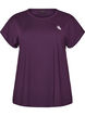 Ensfarvet tr&aelig;nings t-shirt, Lilla, Packshot image number 0