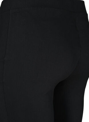 Flared bukser i viskosemix, Black, Packshot image number 2