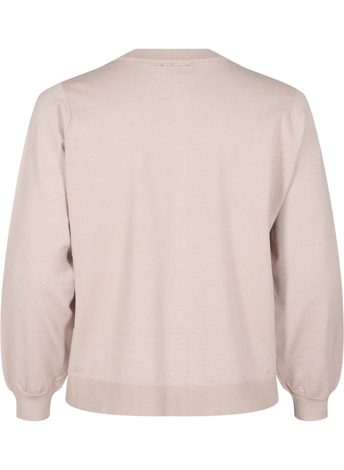 Strikcardigan med sløjfer, Simply T. Black Bows, Packshot image number 1