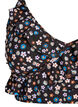 Blomstret bikini bh med fl&aelig;sedetaljer, Brun, Packshot image number 2