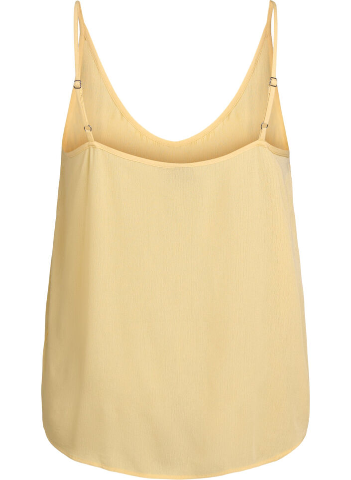 Strop top i viskose, Gul, Packshot image number 1