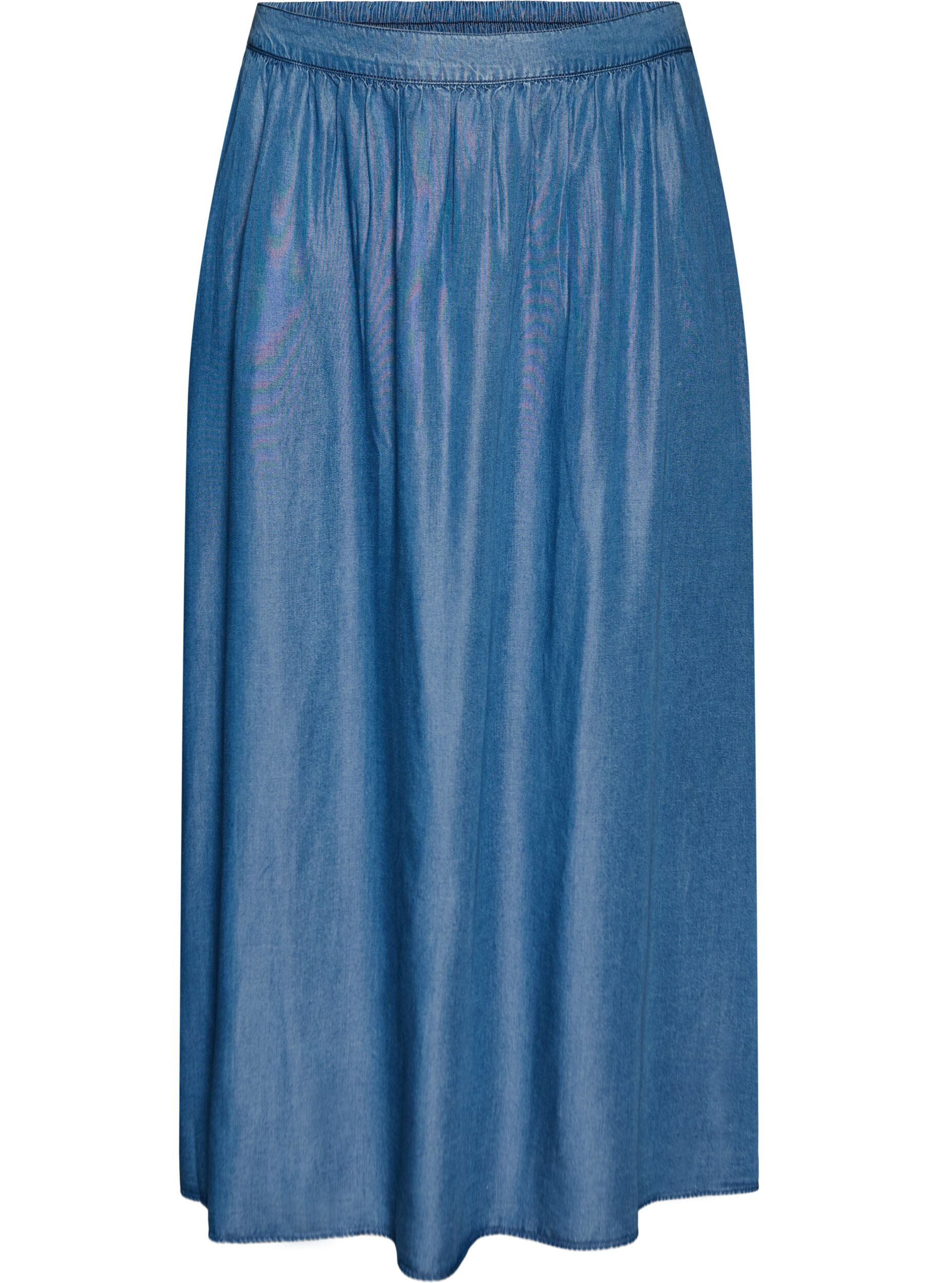 Maxinederdel I Tencel™ Lyocell Med Denimlook