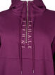 Sporty sweatkjole med hætte, Pickled Beet/SilverP, Packshot image number 2