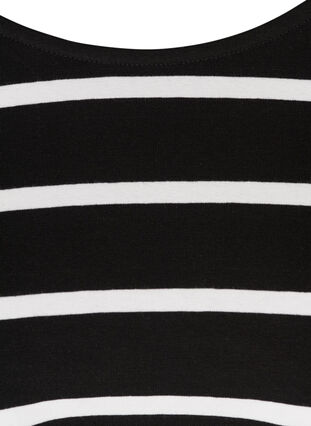 Kort kjole, Black w. white stripes , Packshot image number 2