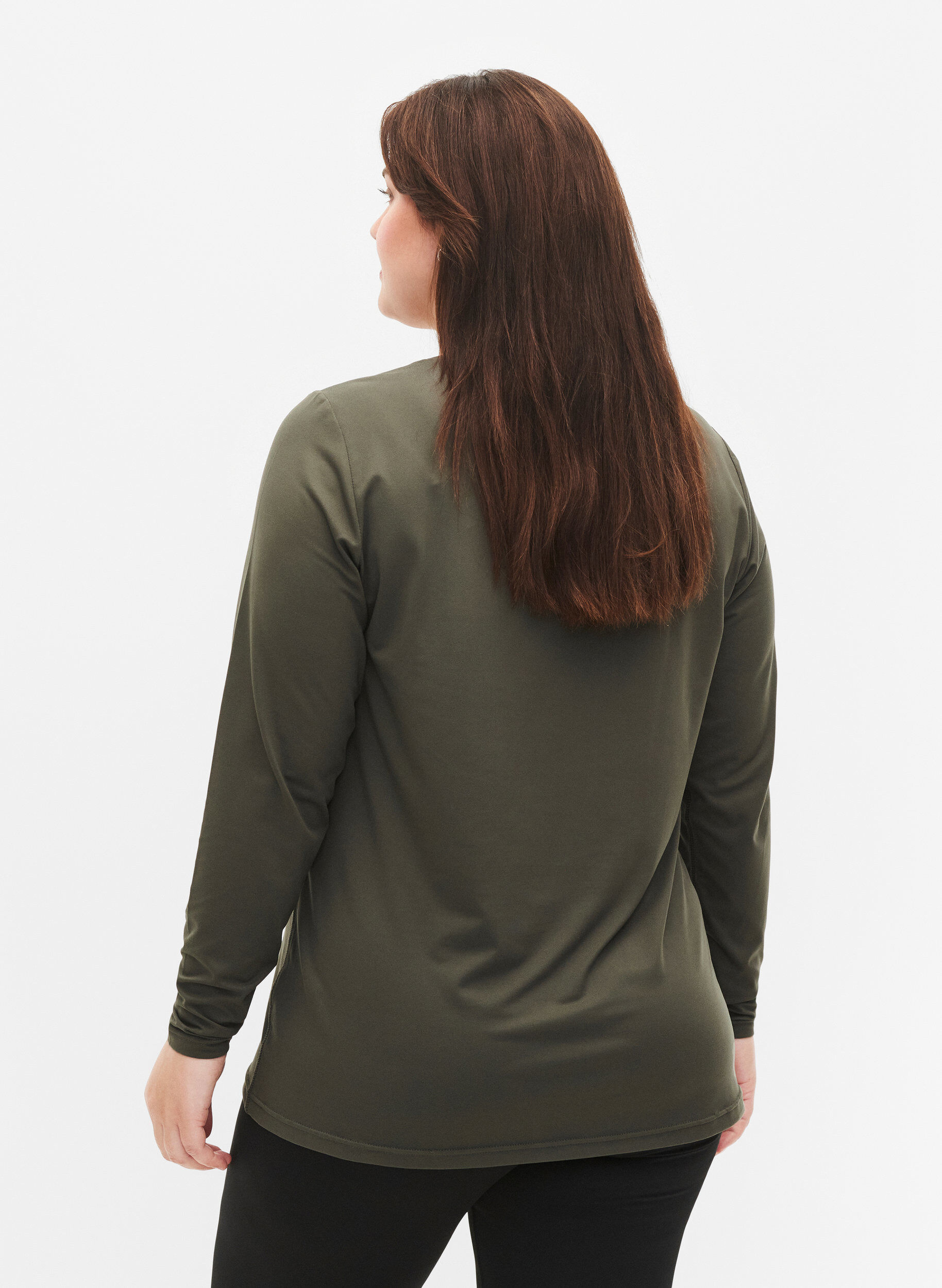 Zizzi Lang&aelig;rmet tr&aelig;ningsbluse, Chimera, Model image number 1