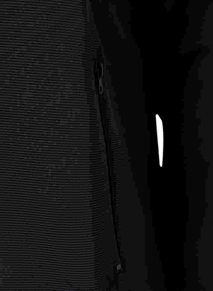 Sportsjakke med lommer og hætte, Black, Packshot image number 2