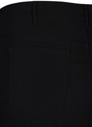 Lang nederdel med slids foran, Black, Packshot image number 4