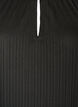 Tunika i jersey med strukturstriber, Sort, Packshot image number 2