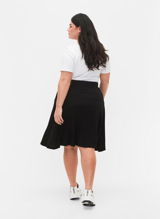 2-pak nederdel i viskose , Black / Black Y/D, Model image number 1