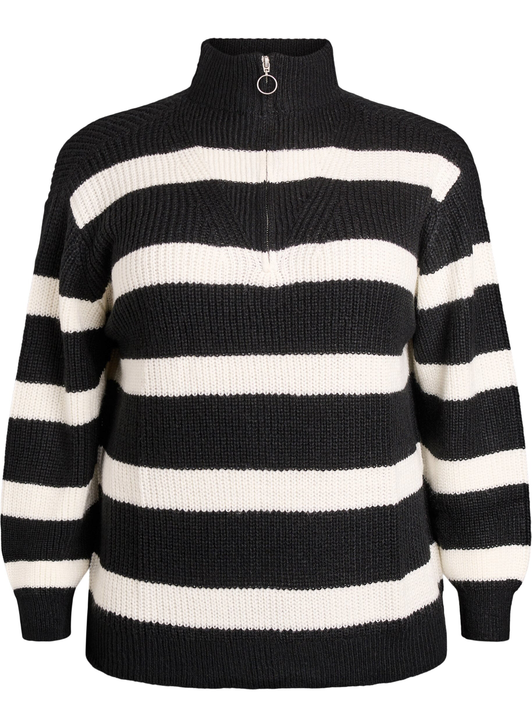 FLASH - Striktr&oslash;je med h&oslash;j hals og lynl&aring;s