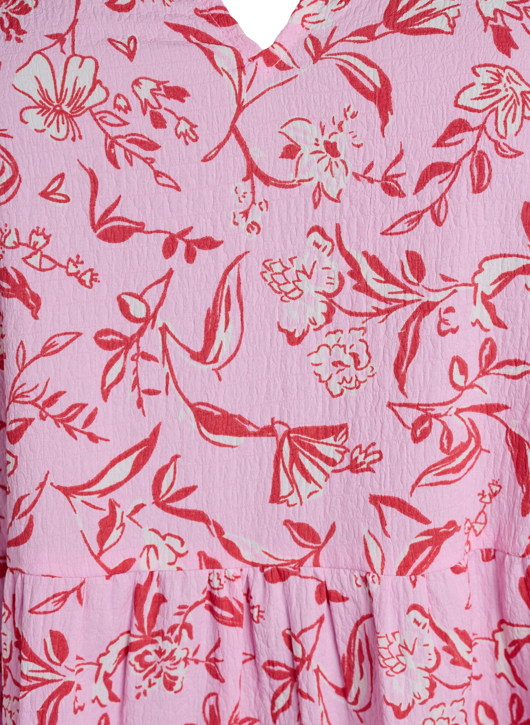 ZizziKort kjole med A-facon, Lilla, Packshot image number 2