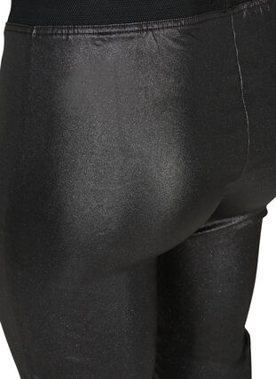 Lange glimmer leggings, Black w/glitter, Packshot image number 3