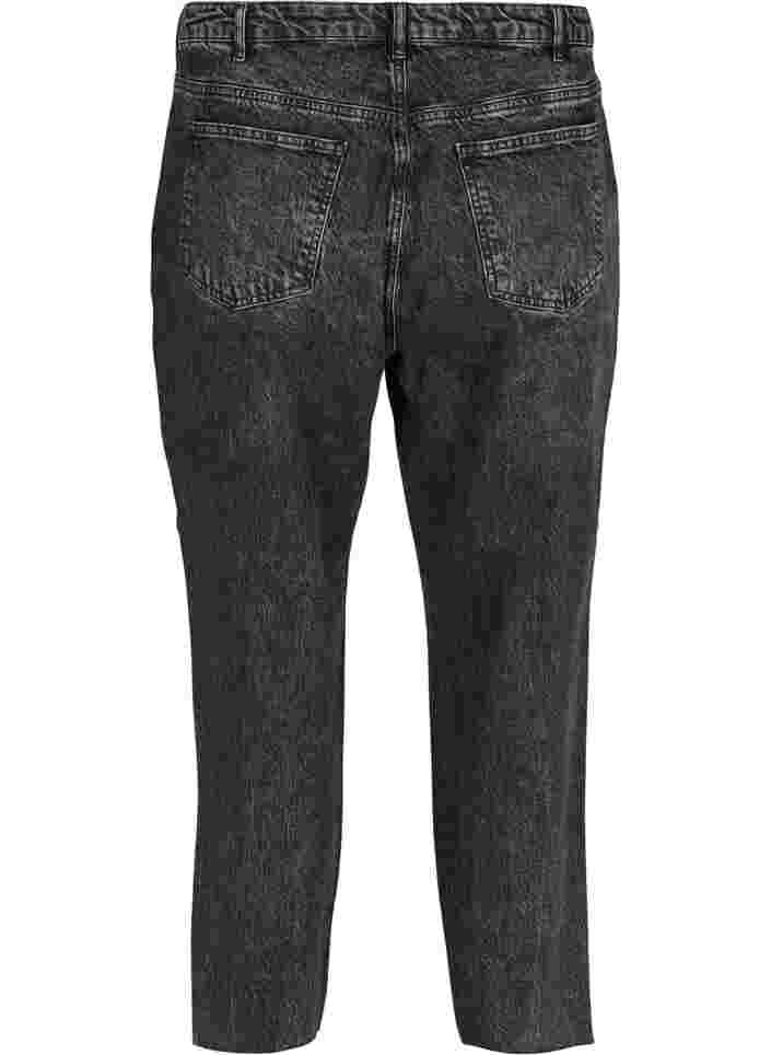 Cropped mom fit Mille jeans med løs pasform, Grey Denim 4, Packshot image number 1