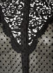 Skjortebluse med blondeindsats og dot-m&oslash;nster, Sort, Packshot image number 2