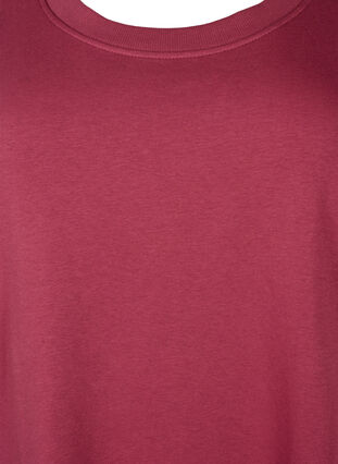 Kortærmet sweatkjole med lommer, Dry Rose, Packshot image number 2