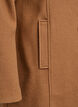 Kort frakke med A-facon, Brun, Packshot image number 3