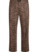 Leopard jeans med regulær talje, Brun, Packshot image number 0