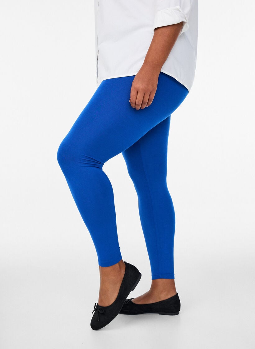 Basis leggings i viskose, Bl&aring;, Model image number 0