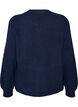 Cardigan i bl&oslash;d strik med guldfarvede knapper, Bl&aring;, Packshot image number 1