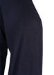 Lang strikcardigan i viskosemix, Bl&aring;, Packshot image number 2
