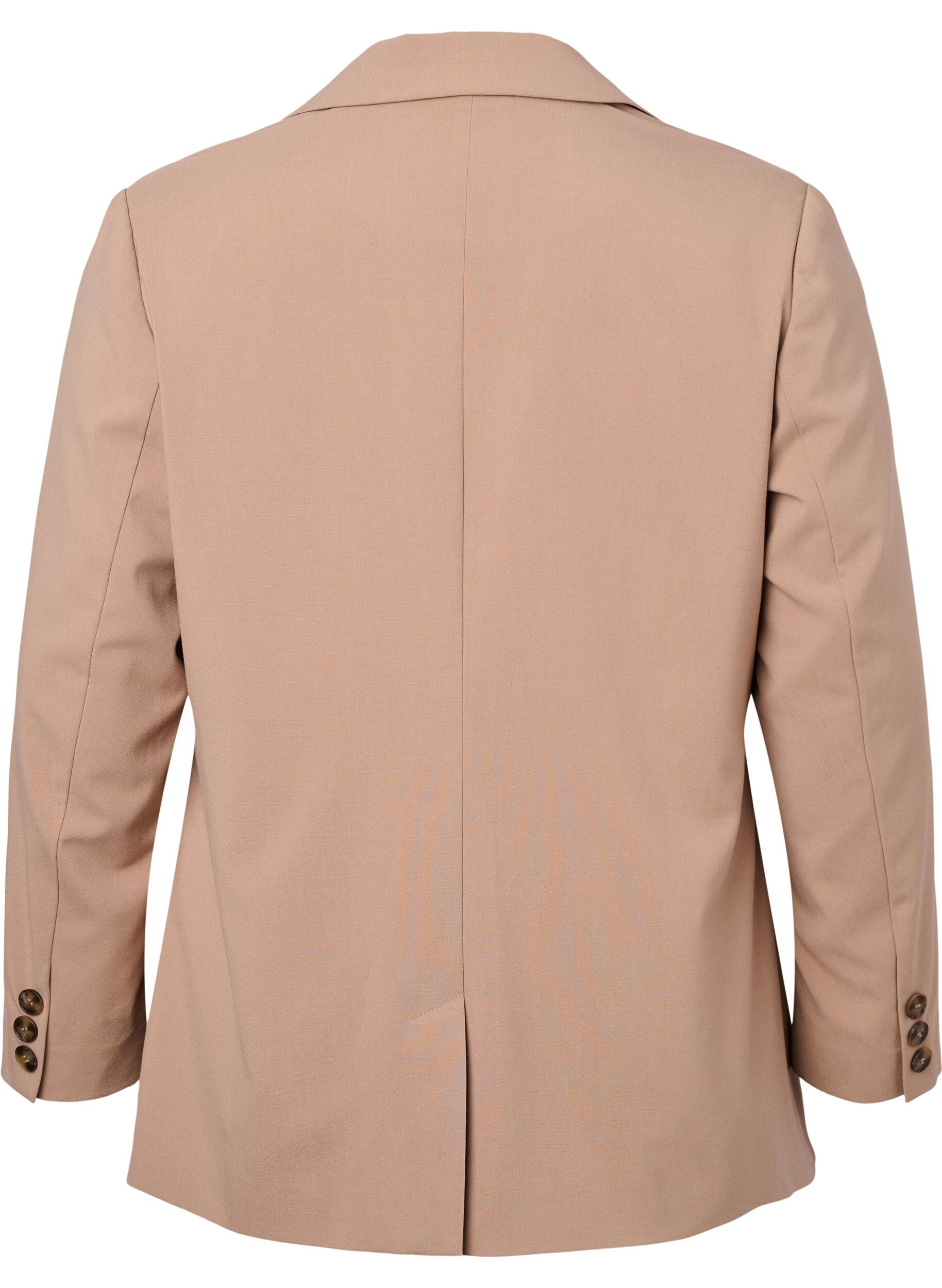 Zizzi Klassisk blazer med knaplukning, Amphora, Packshot image number 1