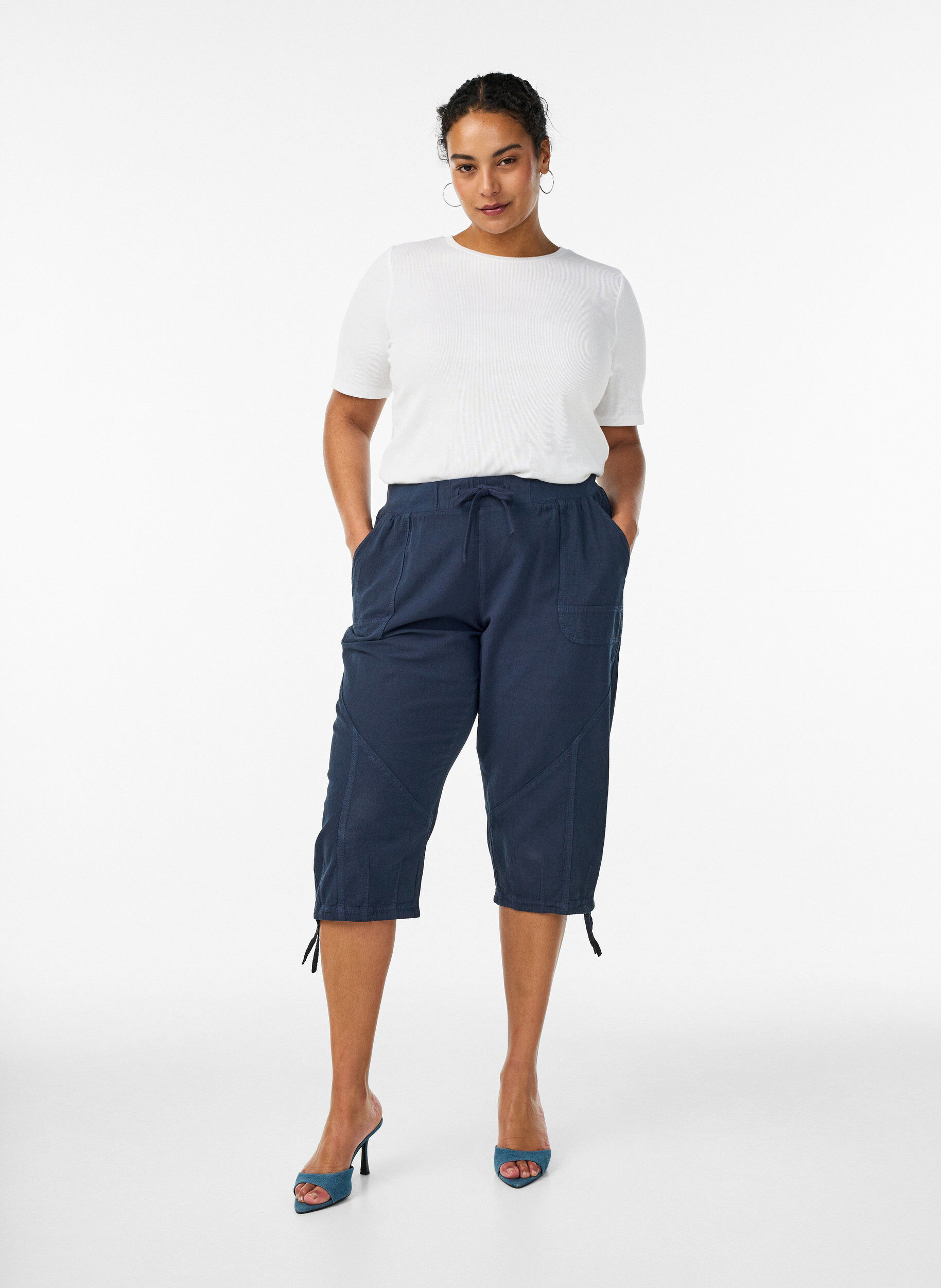 Knickers i bomuld, Bl&aring;, Model