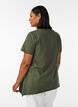 T-shirt med rund hals og A-facon, Gr&oslash;n, Model image number 2