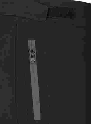 Softshell bukser med justerbar velcro, Black, Packshot image number 3